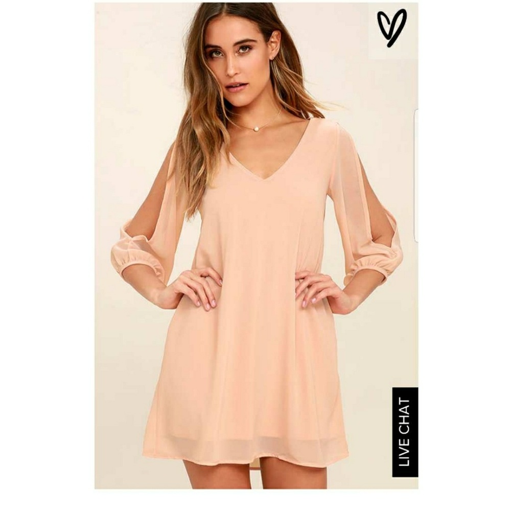 Lulu's Blush Shift Dress